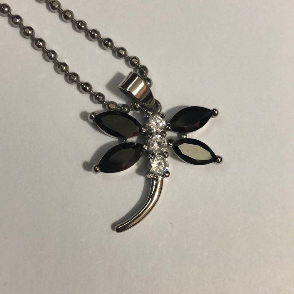 Dragonfly Crystal Necklace